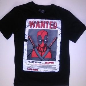 Deadpool Wanted tshirt Size Medium Marvel Cotton